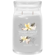 Yankee Candle Smoked Vanilla & Cashmere große Kerze 567 g beige