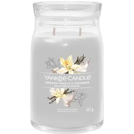 Yankee Candle Smoked Vanilla & Cashmere große Kerze 567 g beige