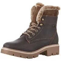 TAMARIS Damen Warmfutter Stiefel Leder Blockabsatz Duo-Tex; MOCCA, EU