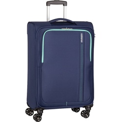 American Tourister Trolley Sea Seeker Spinner 68 Combat Navy Schwarz 