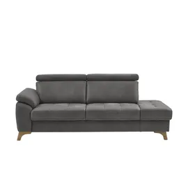meinSofa Recamiére Chloris ¦ grau ¦ Maße (cm): B: 221 H: 107 T: 102.0