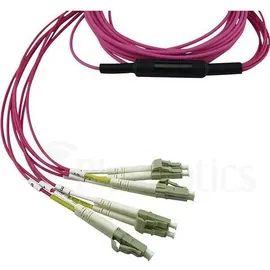 BlueOptics X66205-10 kompatibles MPO-4xLC Multimode OM4 Patchkabel 10 Meter