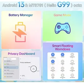 Doogee T30 Pro Gaming Tablet 11" 8 GB 256 GB Wi-Fi Mint Green