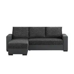 Ecksofa  Navarra , grau , Maße (cm): B: 237 H: 83 T: 156