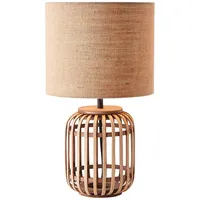 Brilliant Woodrow Tischleuchte 42cm natur 1x A60, E27, 52W,