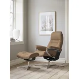 Stressless Stressless® Fußhocker »Sunrise«, mit Cross Base, Größe S, M & L, Holzakzent Schwarz