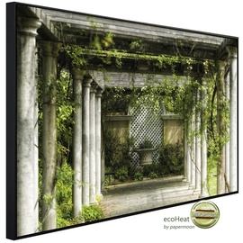 Papermoon Infrarotheizung »EcoHeat - Gehweg im Garten«, Matt-Effekt - bunt