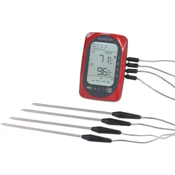 CHEFGASTRO BBQ Smart BBQ Thermometer | Steuerung per App | 4 Temperaturfühler | Bluetooth