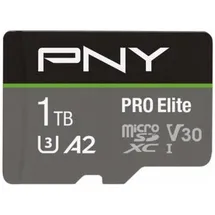 PNY microSDXC Pro Elite 1 TB Class 10 UHS-I A1 V30 + SD-Adapter