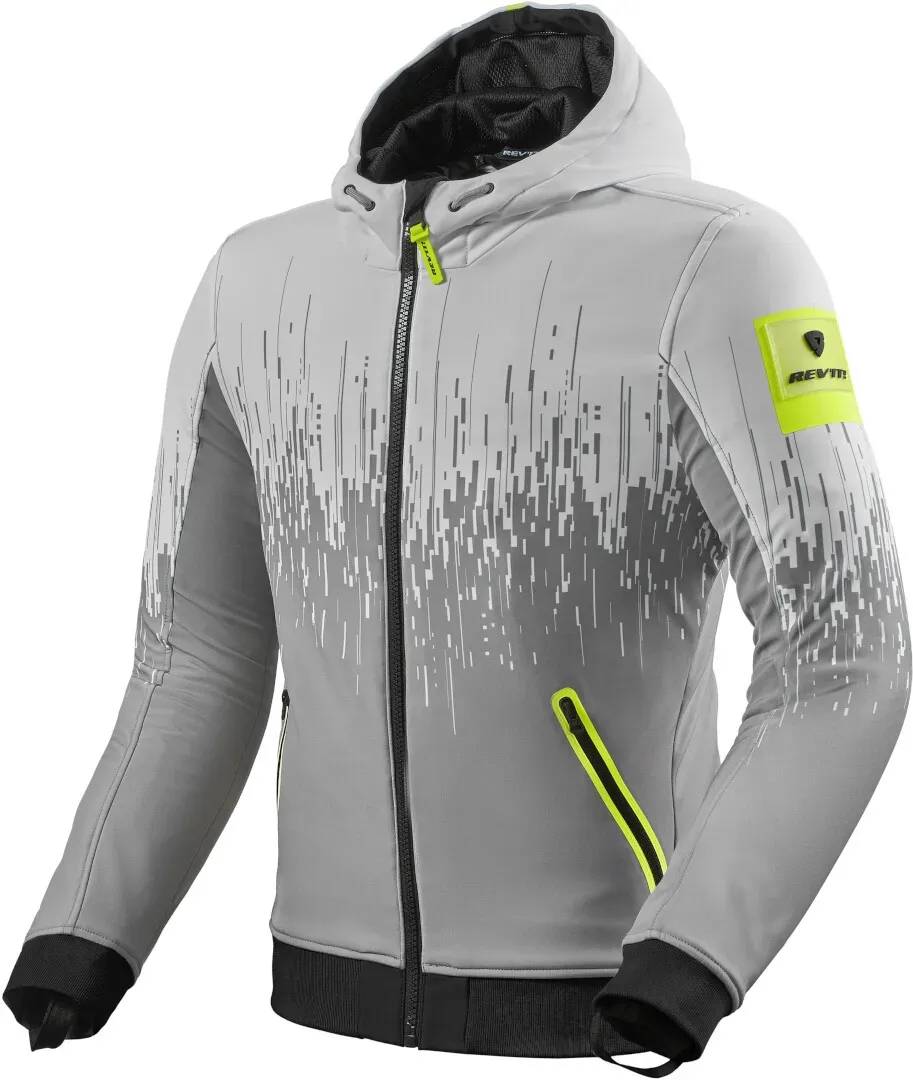 Revit Quantum 2 WB Motorrad Textiljacke, grau-gelb, Größe S für Männer