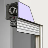 Fenster mit Aufsatzrolladen, Kunststofffenster aluplast Ideal 4000 mit Rollladen Basic, Weiß, 800 x 800 mm, individuell konfigurieren