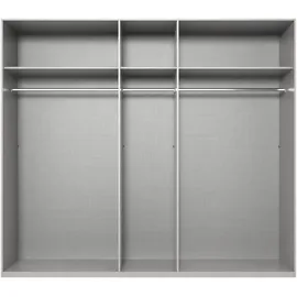 WIMEX »Rimini by fresh to go, weiß oder graphit mit schwarzen Metallgriffen«, inklusive LED Beleuchtung, 3 Breiten: 200, 250 oder 300cm, 216cm hoch