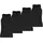 Puma Herren Tank Top, 4er Pack - Basic, Unterhemd, Rundhals, Single Jersey, einfarbig, Schwarz