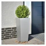 vidaXL Pflanzkübel 35x35x75 cm Verzinkter Stahl