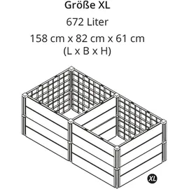 KHW Demeter XL 158 x 82 x 61 cm anthrazit