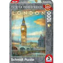 Schmidt Spiele Puzzle 59585 Patrick Reid O'Brien, London, 1000 Teile Puzzle