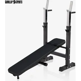Gorilla Sports Hantelbank Schwarz/Weiß