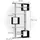Vicco Raumteiler Cube 92 x 29 x 187,7 cm Weiß