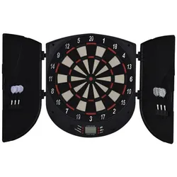 HOMCOM Dartboard, schwarz, Kunststoff