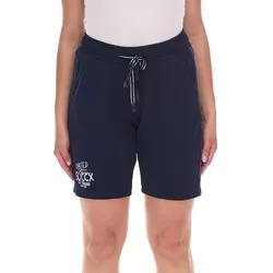SOCCX Damen Freizeit-Shorts kurze Baumwoll-Hose Sommer-Shorts 3643388_2007 Blau - M
