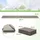 Costway Rollweg aus HDPE 242 cm x 43 cm Grau