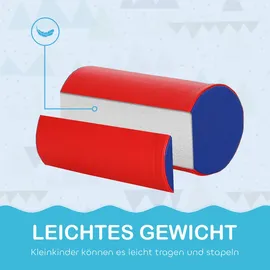 Homcom Bausteinset Rot, Gelb, Kunststoff, 40.6x20.3x40.6 cm Spielzeug, Sonstiges Spielzeug