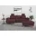 sit&more Ecksofa SIT & MORE "Westham L-Form", lila (chianti), B:275cm H:88cm T:172cm, 90% Polyester 10% Polyamid, Sofas, Ecksofa, mit Recamiere, mit oder ohne Bettfunktion, Bettkasten, Füße Eiche