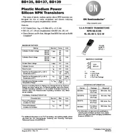 Syscom ON Semiconductor Transistor (BJT) - diskret BD139 TO-225AA Anzahl Kanäle 1 NPN
