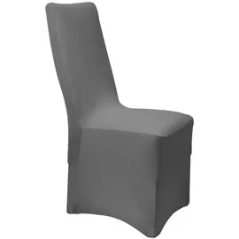 Beautissu Stuhlhusse Leona Stretch Anthrazit