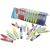 BÜRSTENMANN Wäscheklammern mit rutschfesten Softgriffen,