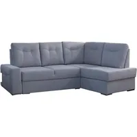 JVmoebel Ecksofa, Design Couch Lounge Sofas Ecksofa L-form Samt Sofa Wohnlandschaft grau