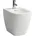 Standbidet mit Überlauf 1 Hahnloch 360x520mm Eckventile innenliegend
