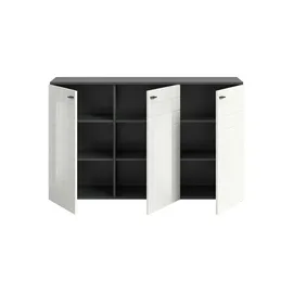 VCM Sideboard Monte Anthrazit/Weiß