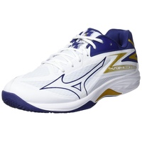 Mizuno Unisex Volleyball Shoes, Weiß Blueribbon Mp Gold, 42.5 EU - 42.5 EU