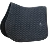 Kentucky Horsewear Schabracke Springen Saddle Pad with metal chain Springschabracke Metallkordel Black Full