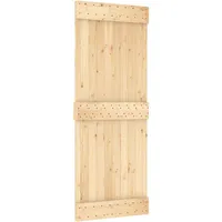 Tür Narvik Natur 80 X 210 Cm Massivkiefer Vidaxl
