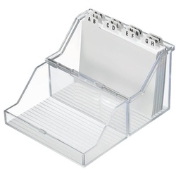 helit Klein-Karteikasten A6 quer »the index H61146« transparent, 16.5x13x9 cm