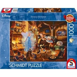 Schmidt Spiele Thomas Kinkade 57526, Disney, Geppettos Pinocchio, 1000 Teile Puzzle, bunt[Exklusiv bei Amazon] (Neu differenzbesteuert)