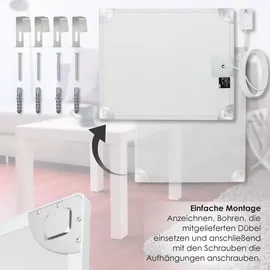 Kesser Infrarotheizung Mit Thermostat Infrarot Wandheizung Elektroheizung IP44