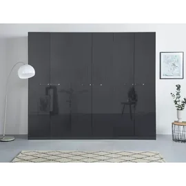Rauch »Kleiderschrank Schrank Garderobe TOPSELLER OTELI inkl. Inneneinteilung«, mit 3 Innenschubladen extra Böden optional mit Spiegel MADE IN GERMANY, grau