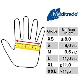 Meditrade Vinyl 2000 PF Größe M