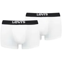 Levi's Trunk Boxershorts Weiß/Schwarz L 2er Pack