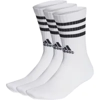 adidas 3-Streifen Cushioned Crew Socken 3 Paar White / Black 34-36