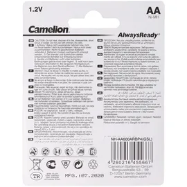 Camelion AlwaysReady Solar Mignon AA 4 St.