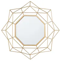 Beliani Spiegel, HILLION 60 cm 60 cm Metall Gold