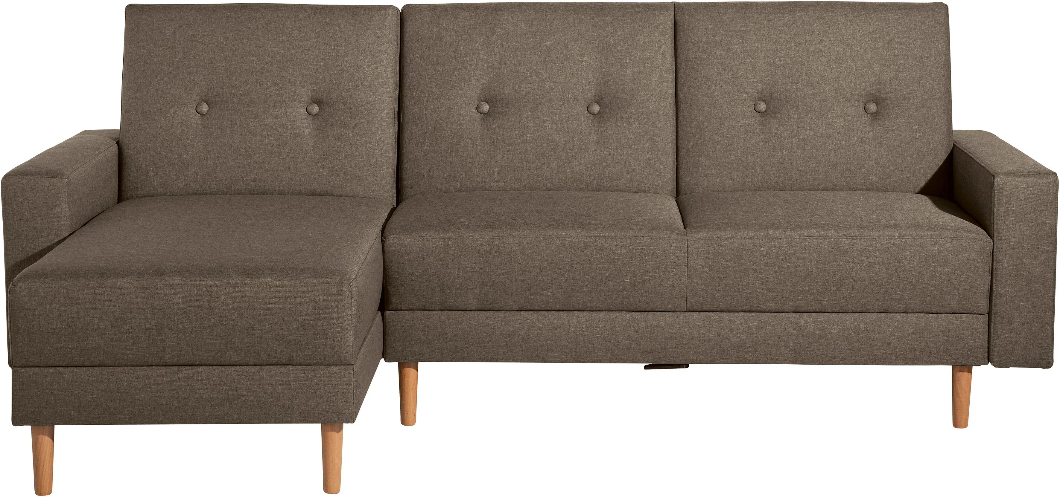 Max Winzer® Ecksofa »Just Chill«, Schlafsofa mit Recamiere, Rückenverstellung, inklusive Stauraumhocker Max Winzer® sahara