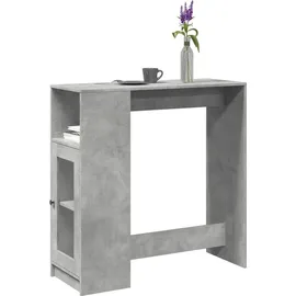 vidaXL Bartisch mit Regal 101 x 40 x 103,5 cm Grau