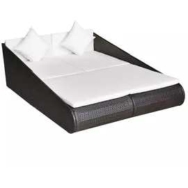 vidaXL Gartenliege Sonnenliege 110 x 70 x 25 cm Braun