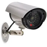 kwmobile Überwachungskamera Attrappe Silber