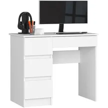 akord furniture factory AKORD A7 links in der Farbe Weiß mit B90 x H77 x T50 cm